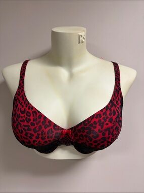La Vie En Rose My Memory Red Leopard Bra 38DD